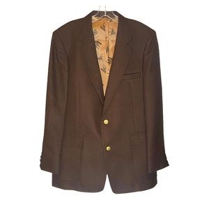 Vintage John Mabry Western Blazer Sport Coat Suit Jacket Horses Men’s Brown